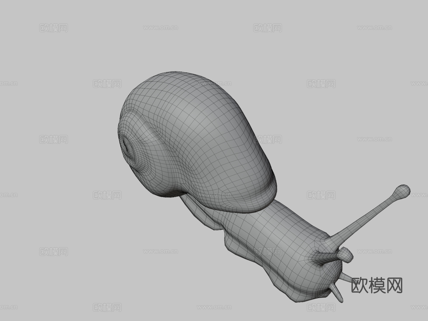 蜗牛3d模型