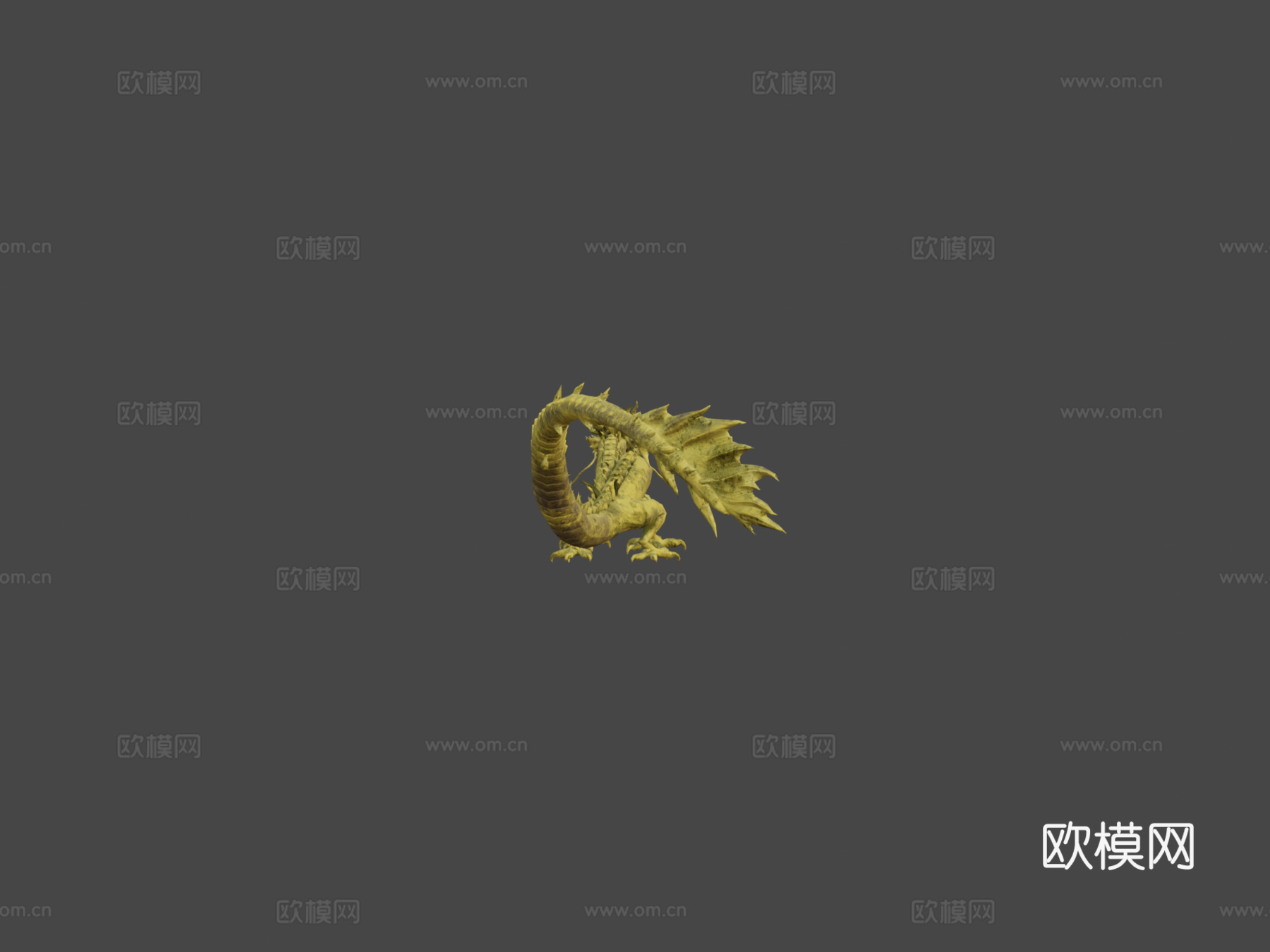 中国龙3d模型