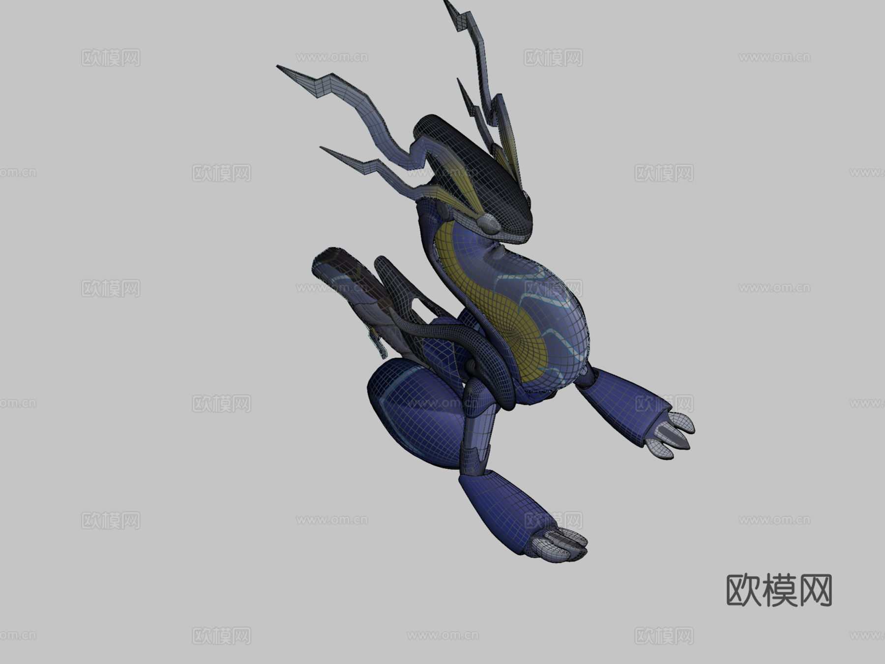 宝可梦密勒顿ポケモンミライドン3d模型