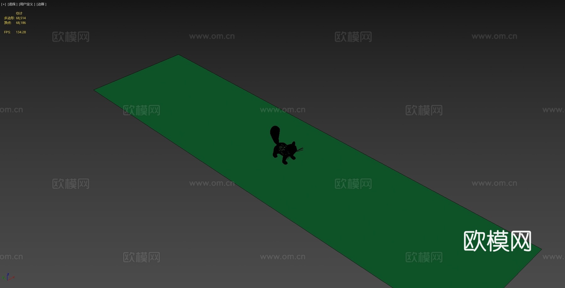 猫步动画3d模型
