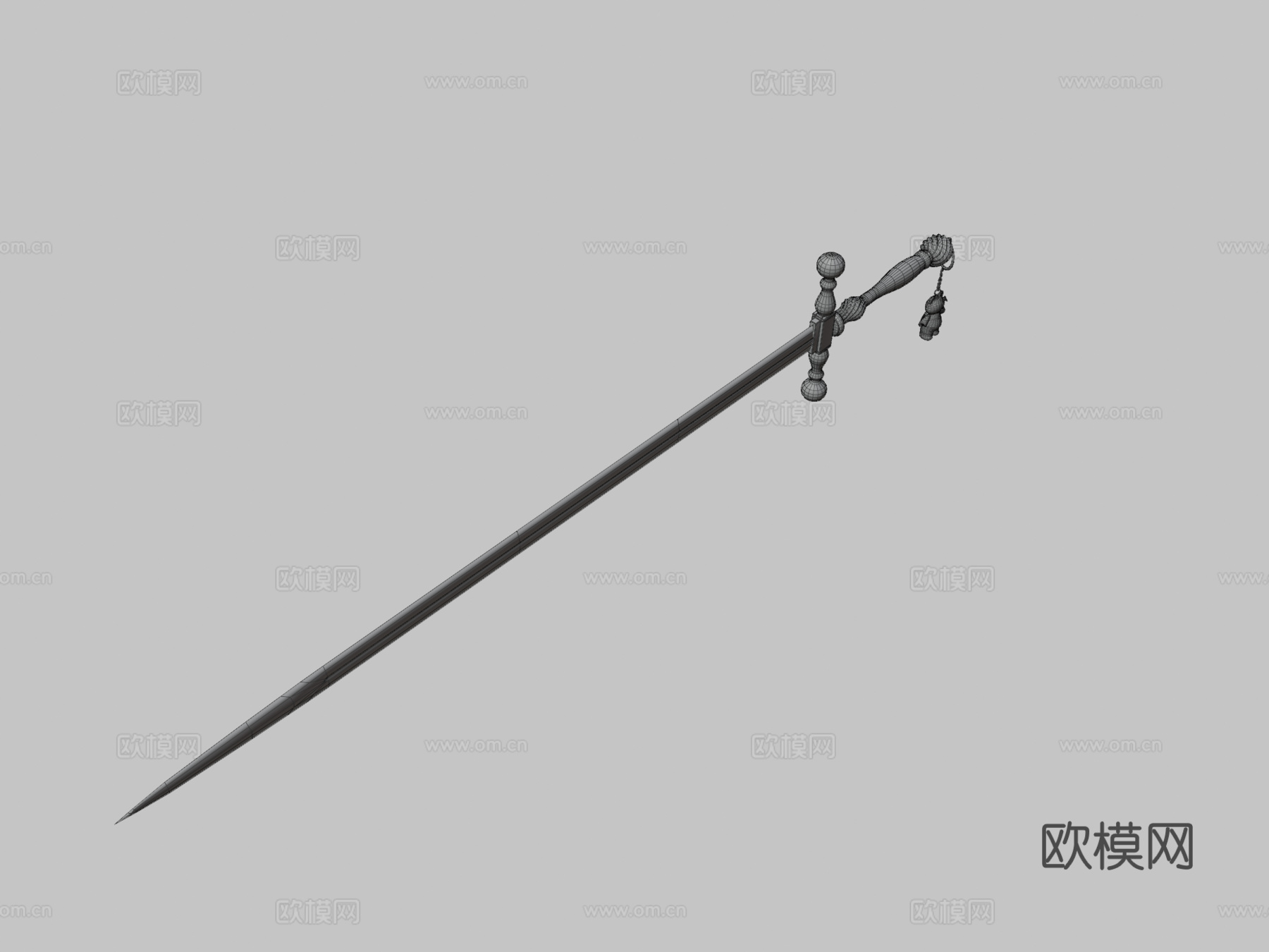 古雷治奥利乌丁剑3d模型