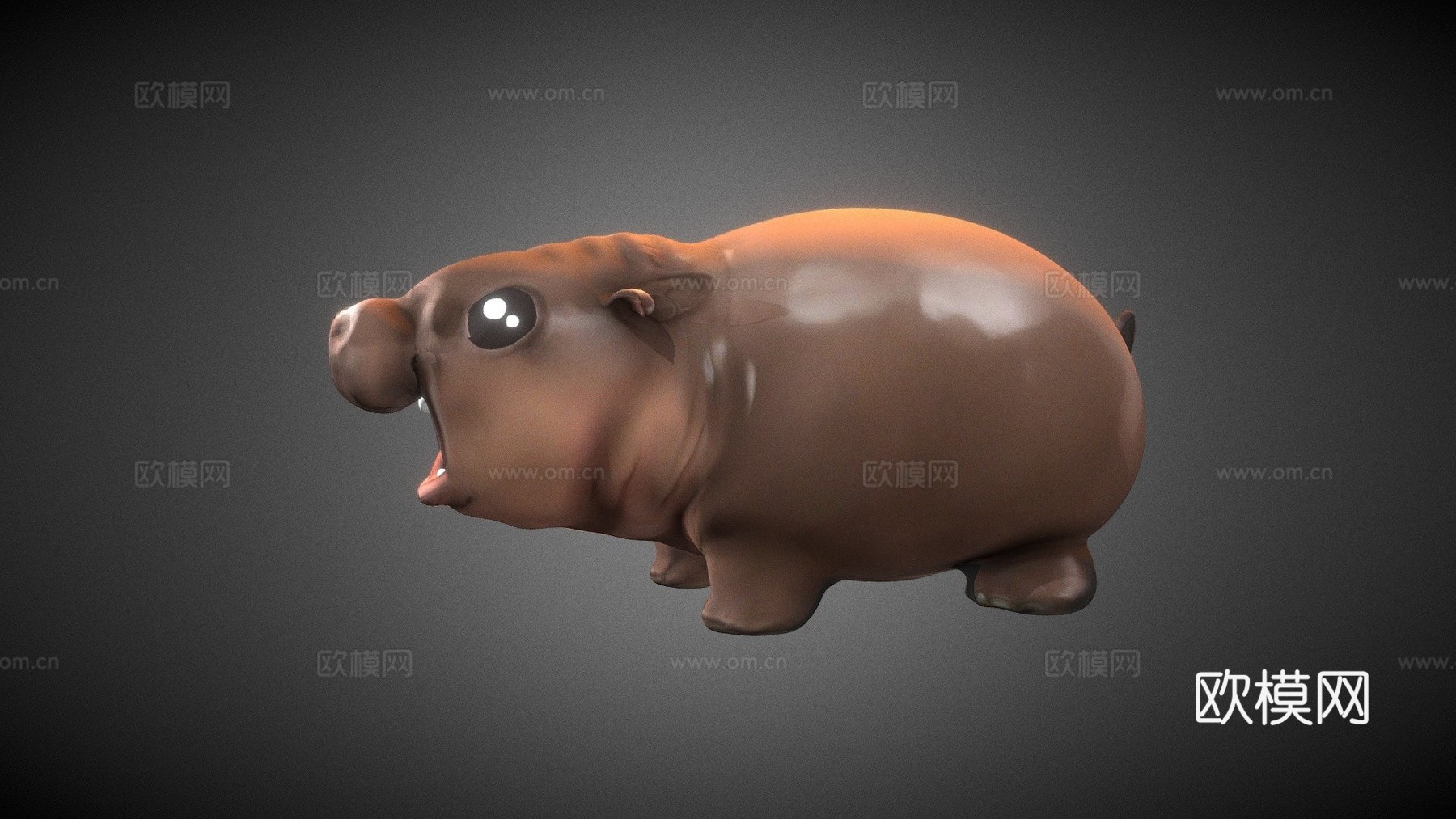 慕登-侏儒河马宝宝3d模型