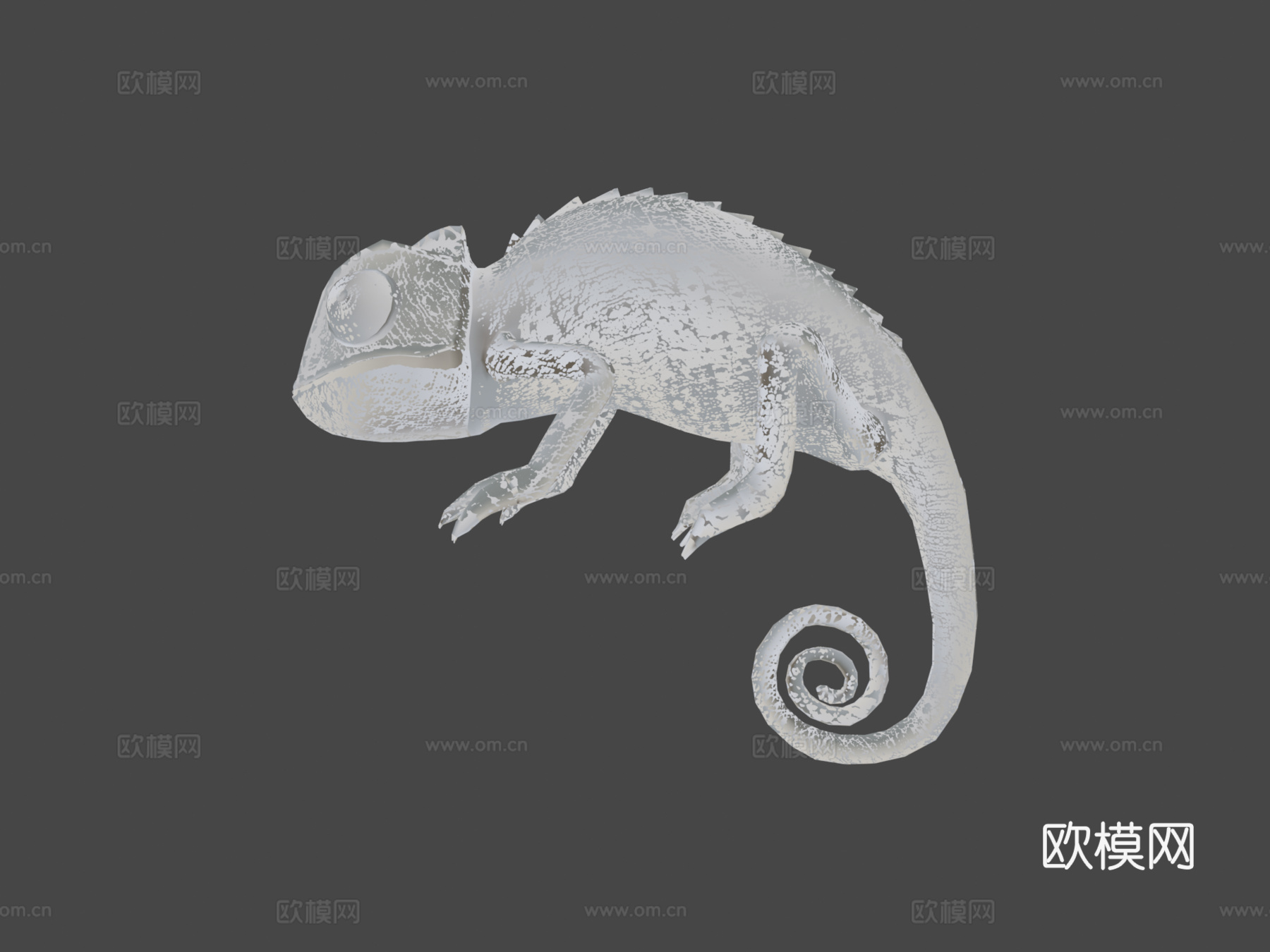 变色龙43d模型