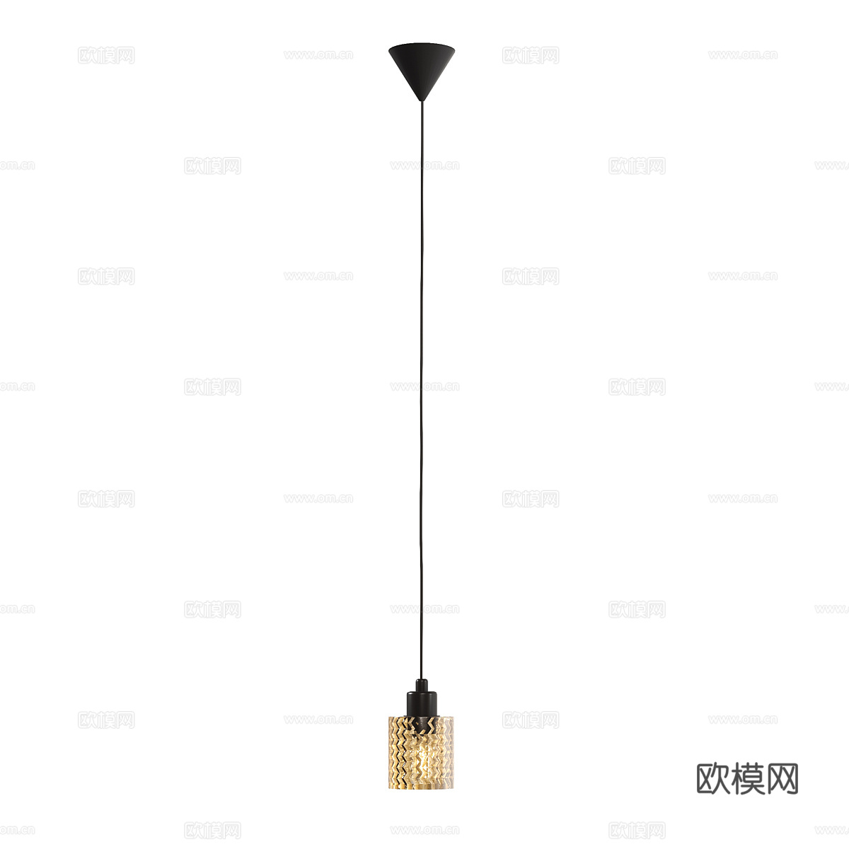 现代意式极简装饰小吊灯3d模型