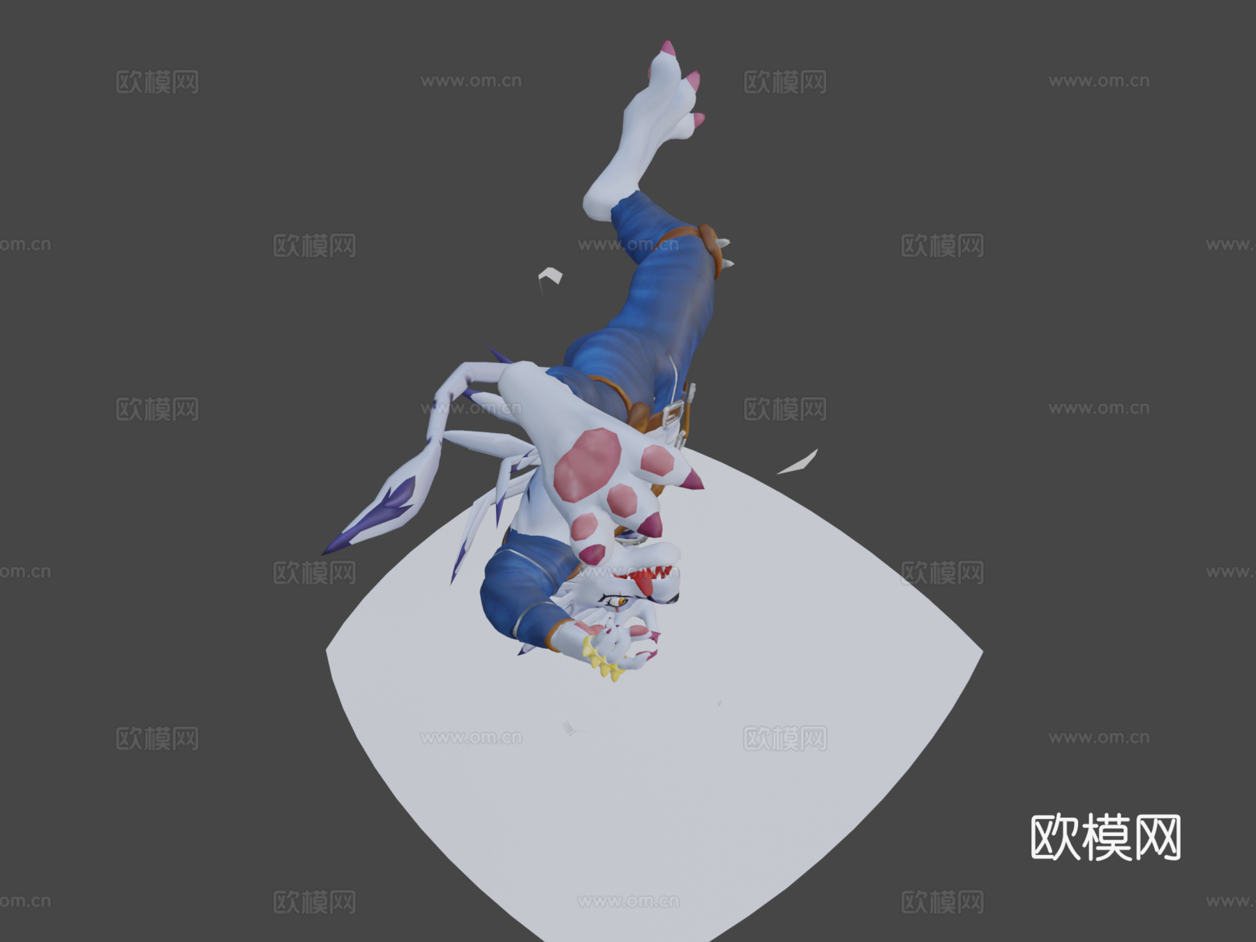 狼人加鲁鲁兽V23d模型