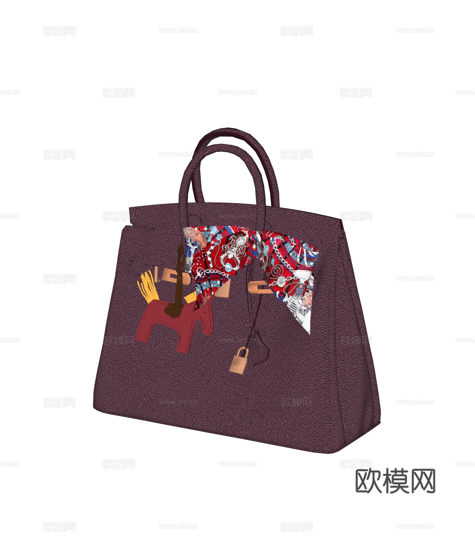 爱马仕手提包su模型