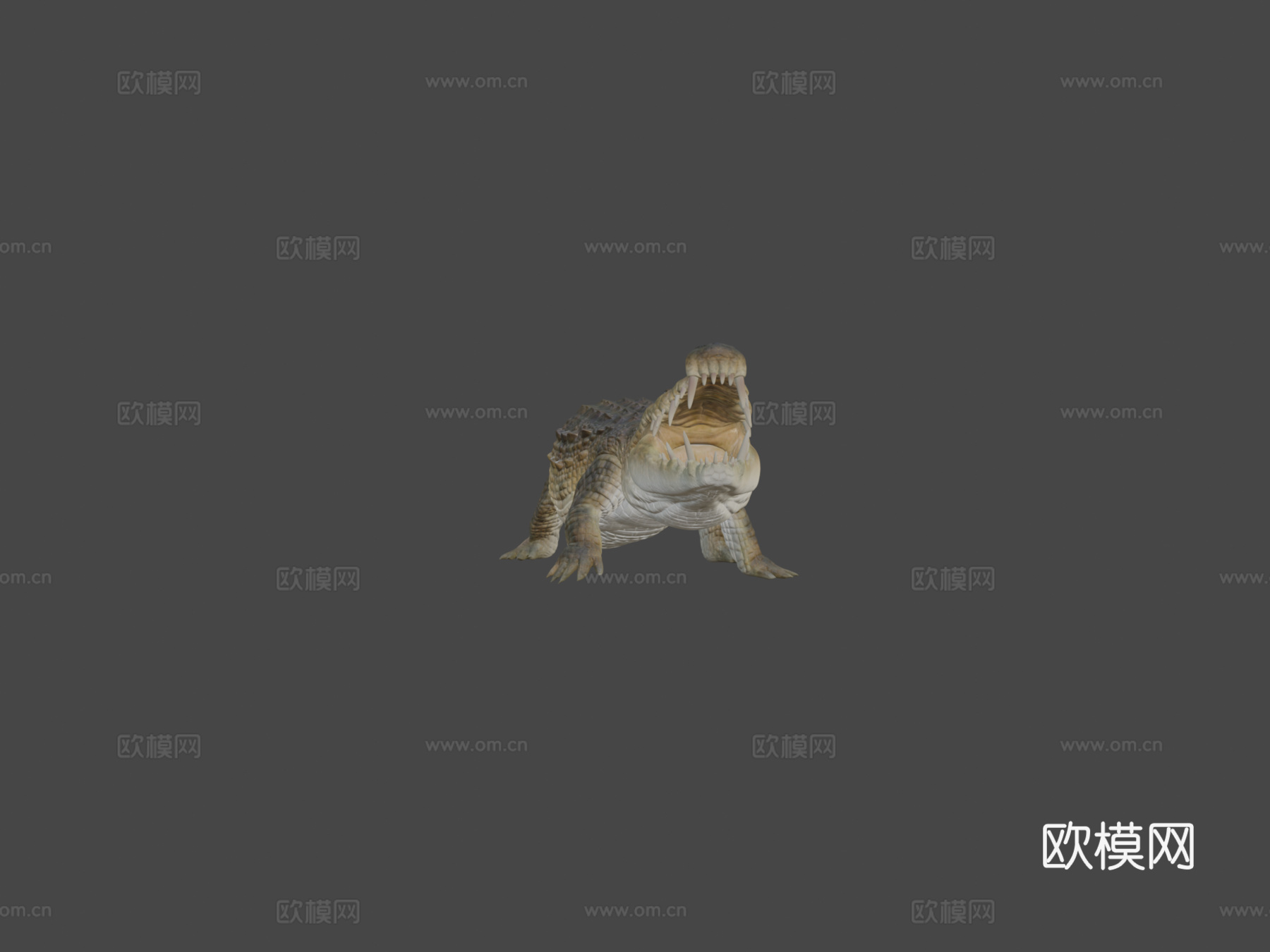 卡普罗鳄3d模型