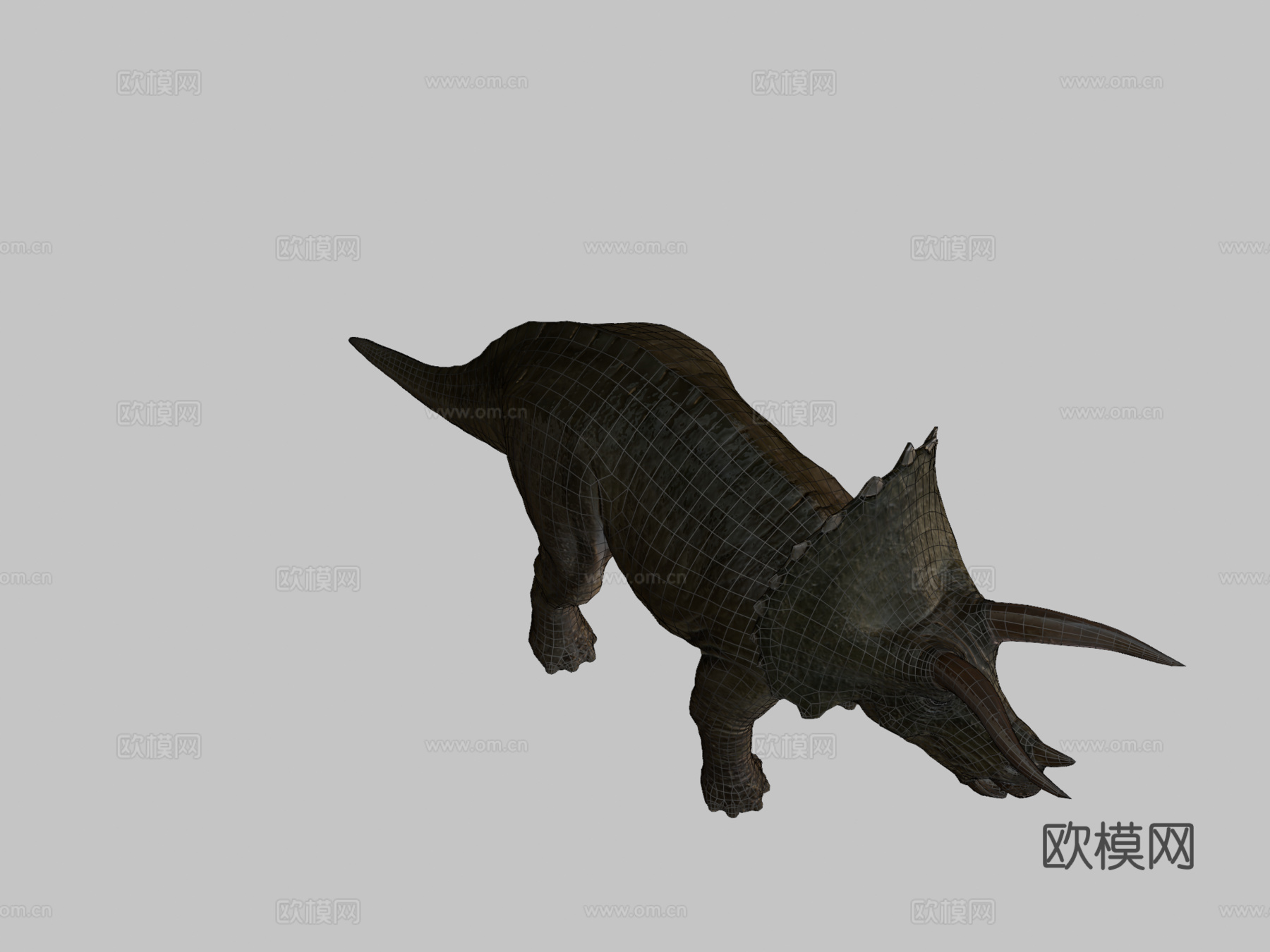 三角龙3d模型