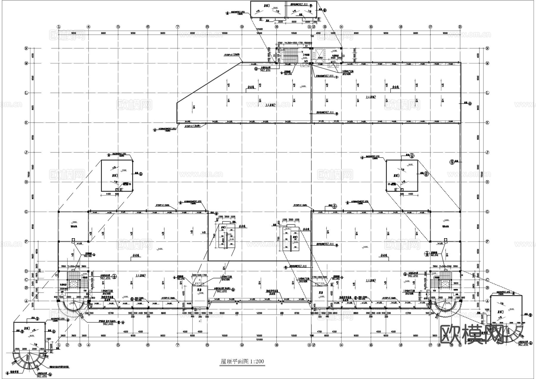 超市建筑施工图cad施工图