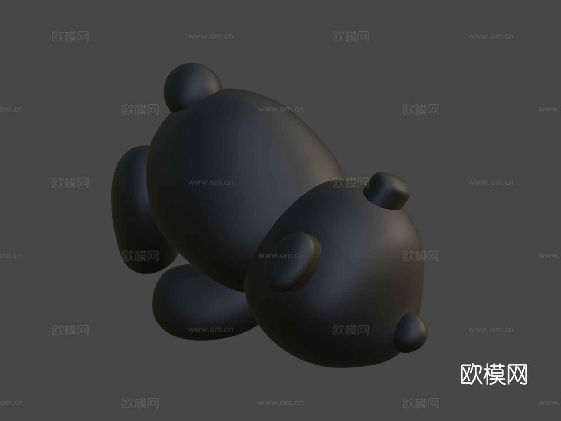 懒熊猫3d模型