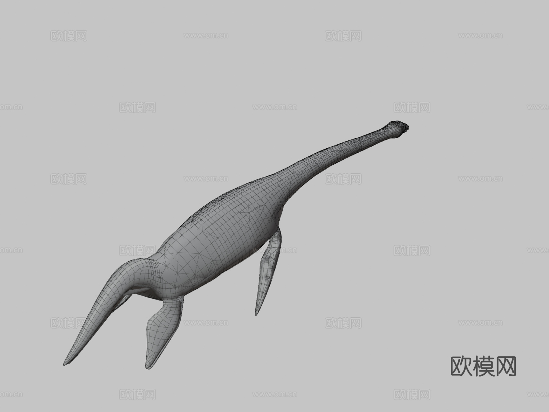海洋蛇颈龙包3d模型