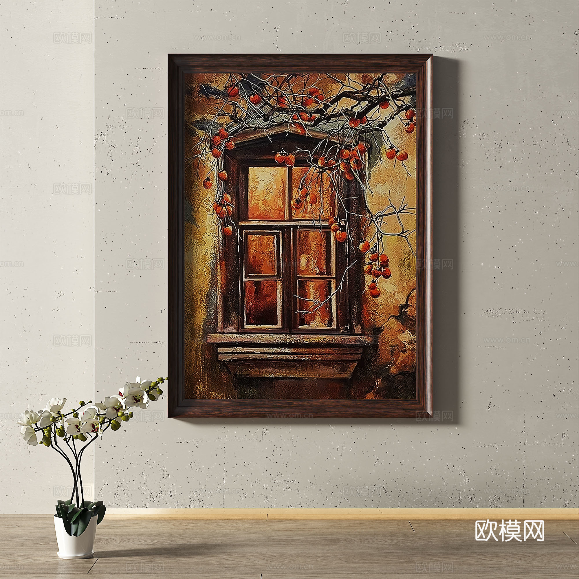 复古，中古，现代，油画，轻奢，法式，简约，欧式，古典，装饰画3d模型