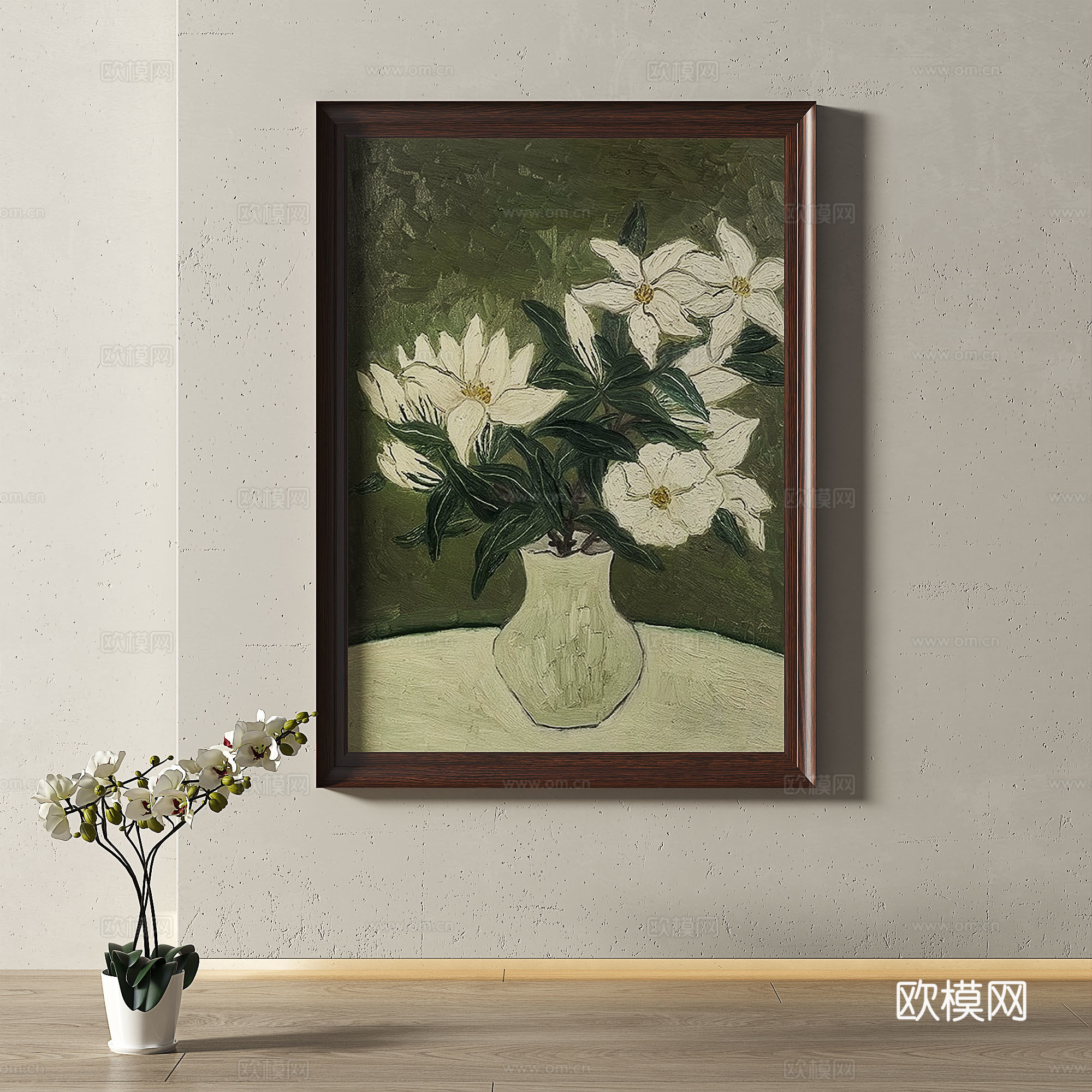 复古，中古，现代，油画，轻奢，法式，简约，欧式，古典，装饰画3d模型