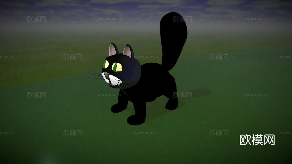 猫步动画3d模型