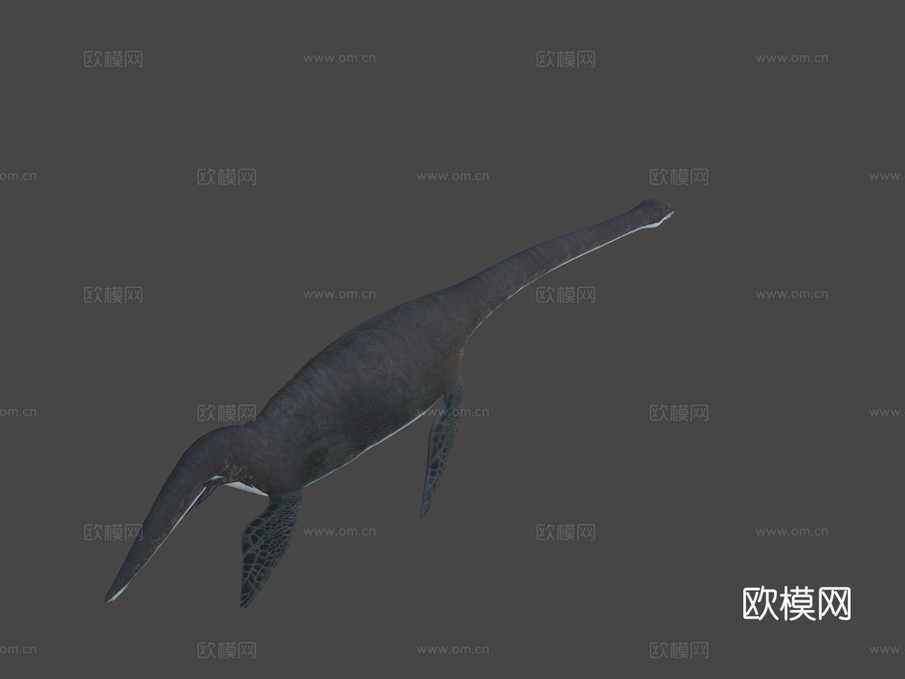 海洋蛇颈龙包3d模型