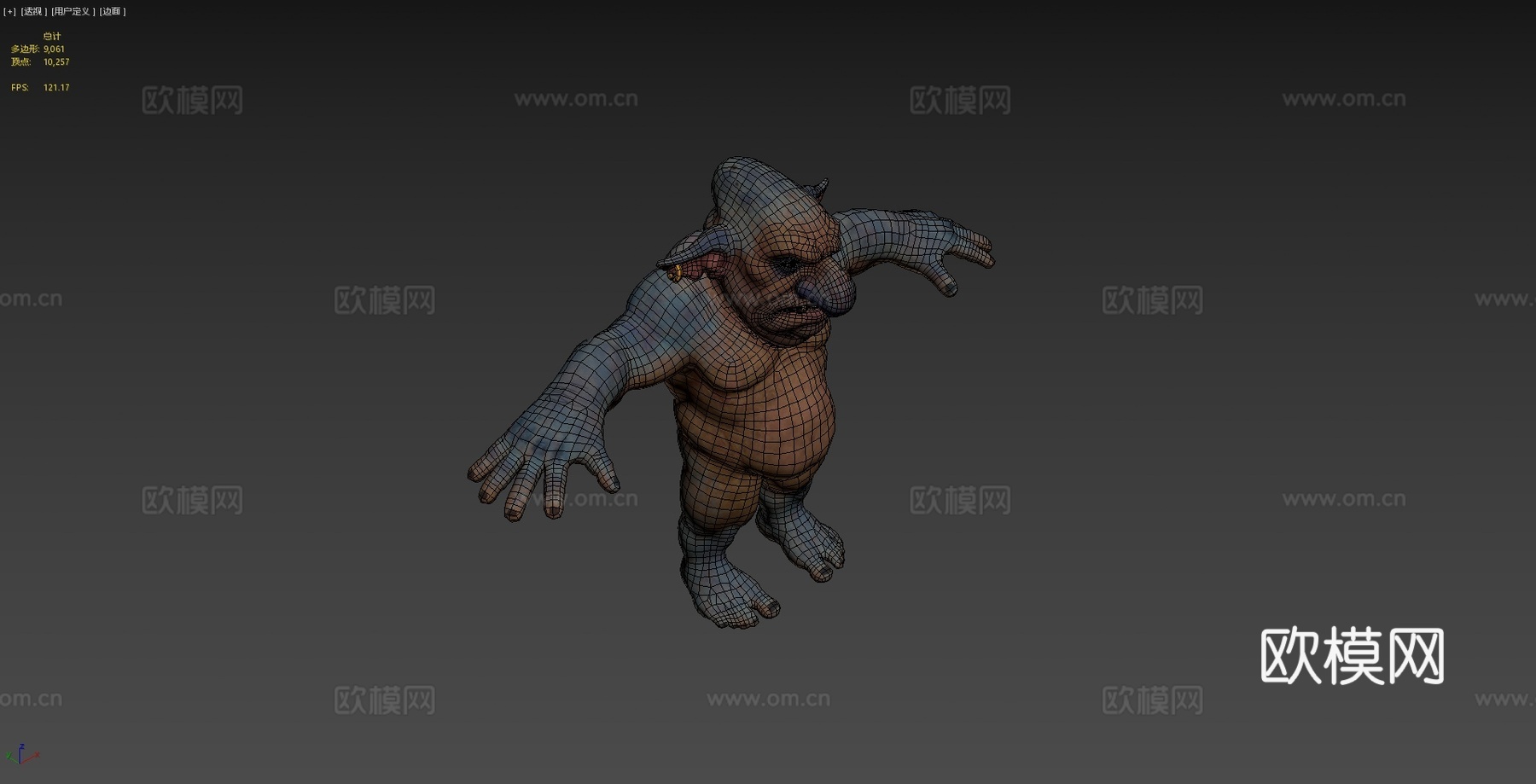 地精步兵身体3d模型