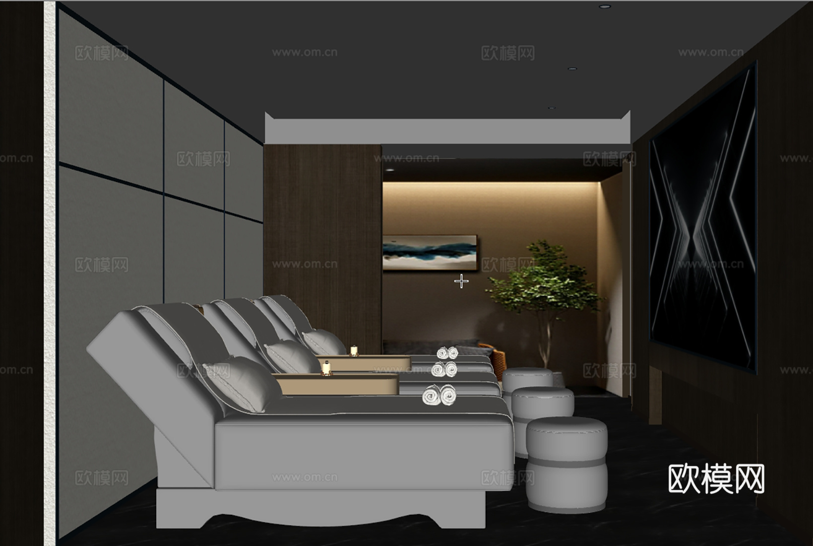 足浴包间/足浴/足浴店su模型