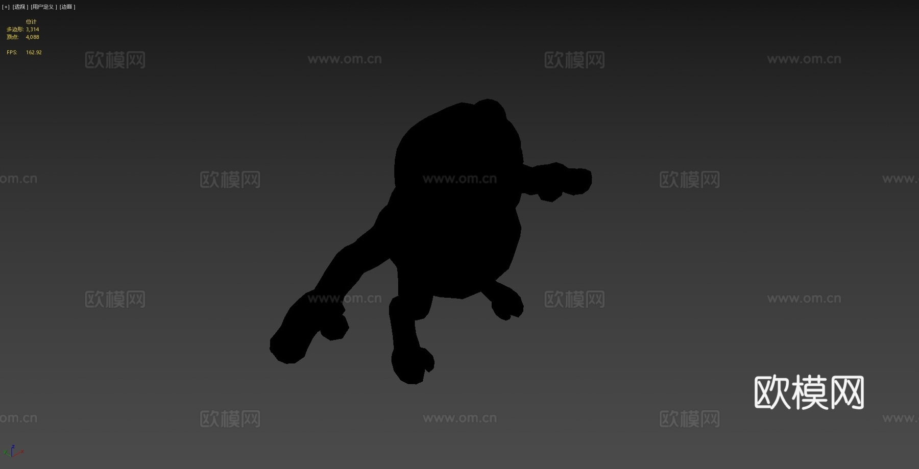 格斗蛙乔巴3d模型
