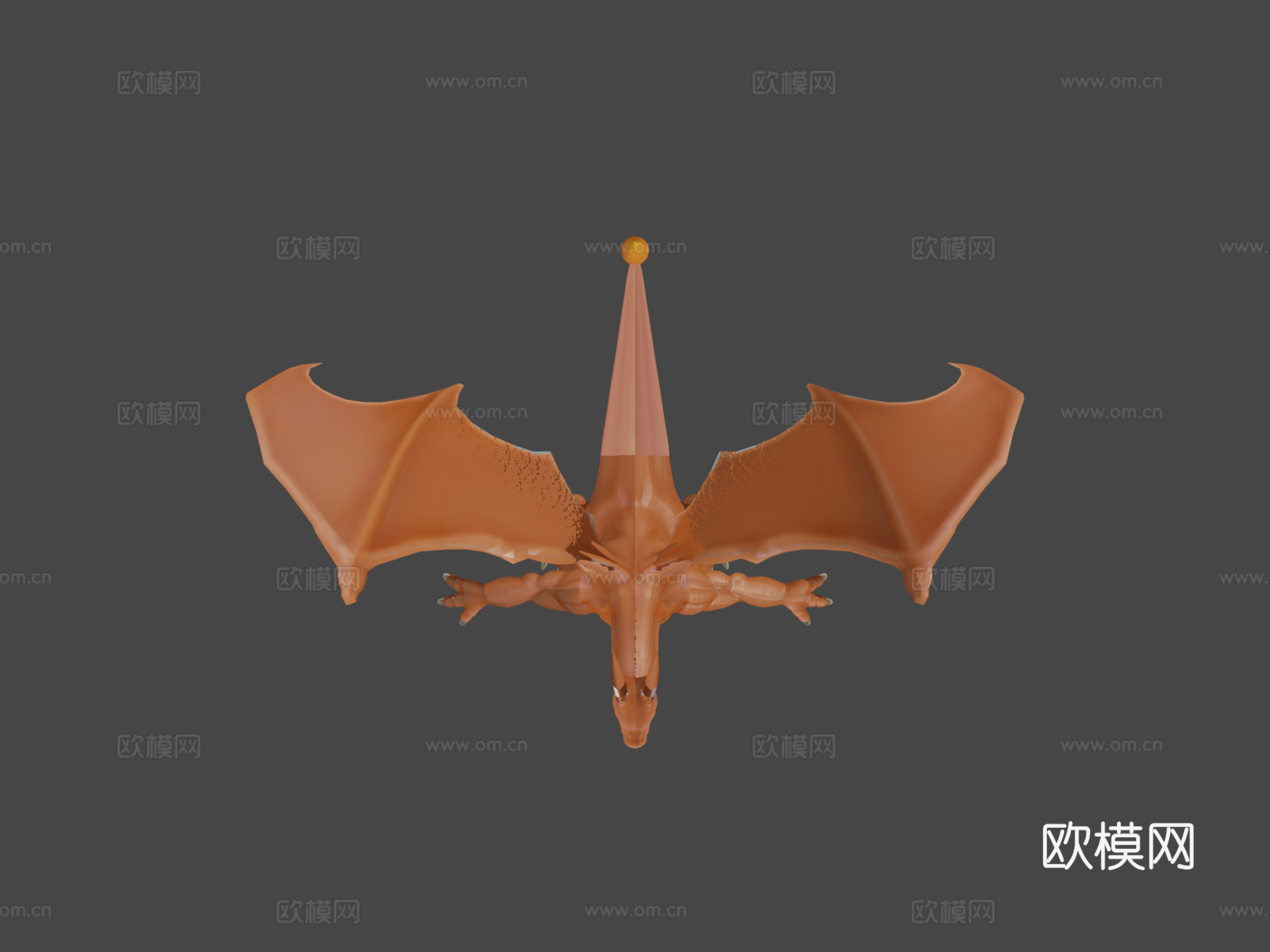 风格化龙3d模型