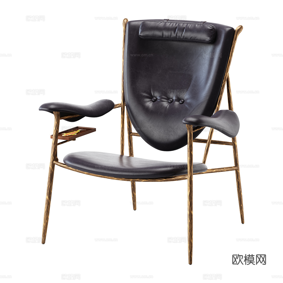 现代简约轻奢单人沙发 单人沙发 简约沙发 轻奢沙发3d模型