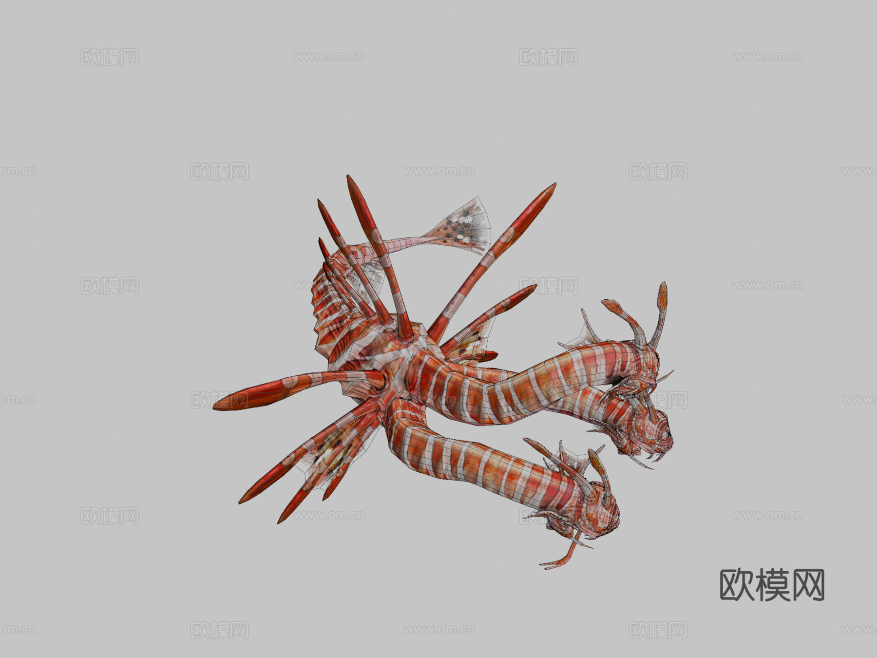 狮首海德拉3d模型