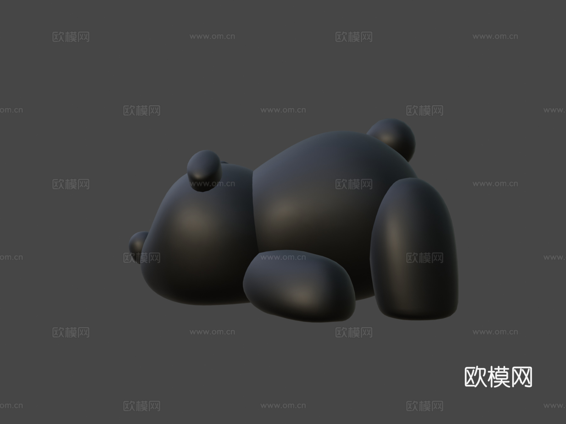 懒熊猫3d模型