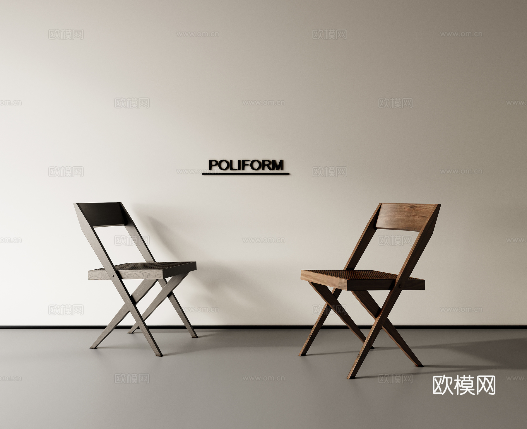 单椅餐椅书椅su模型