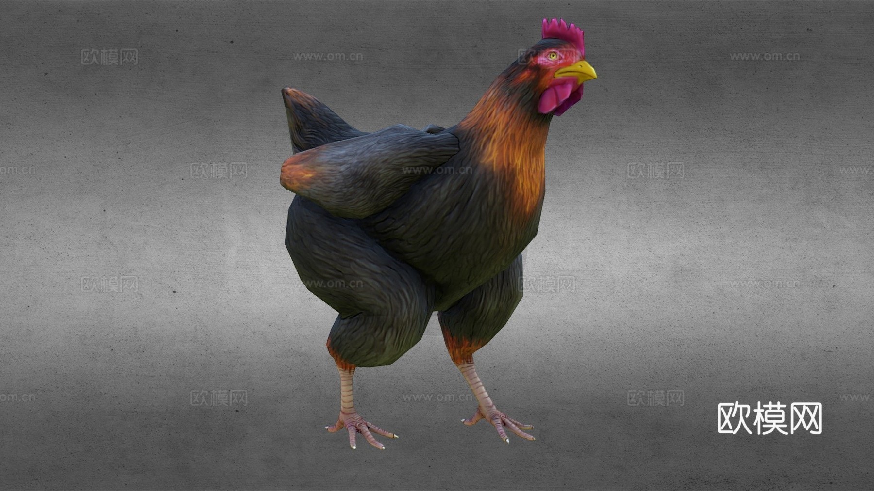 动画鸡3d模型