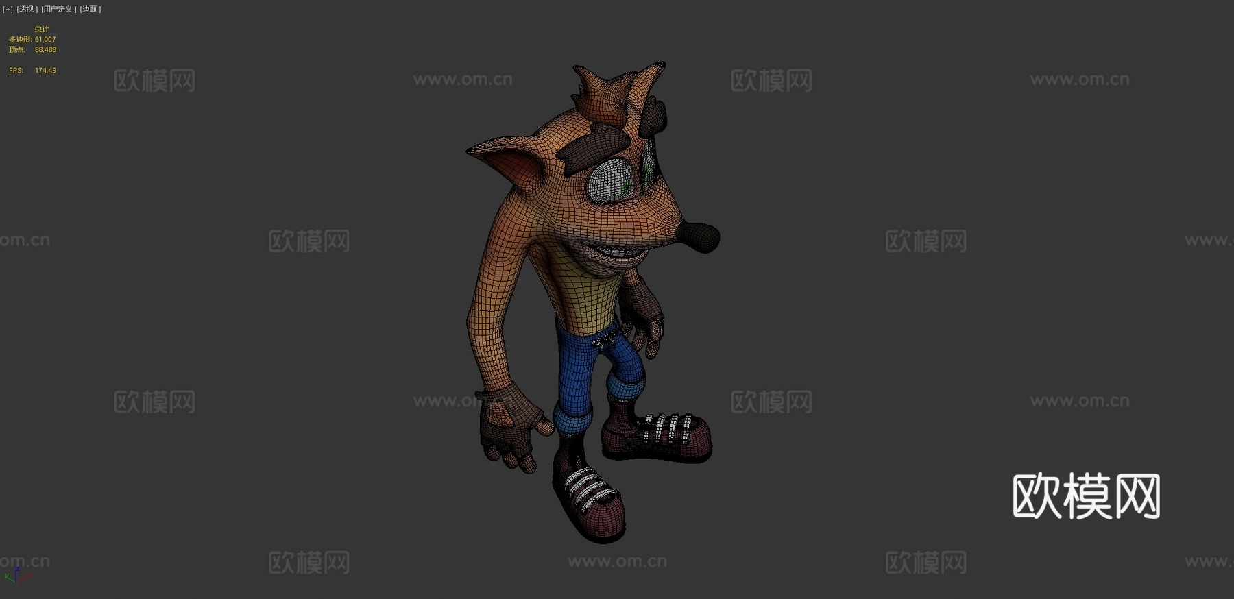古惑狼3d模型