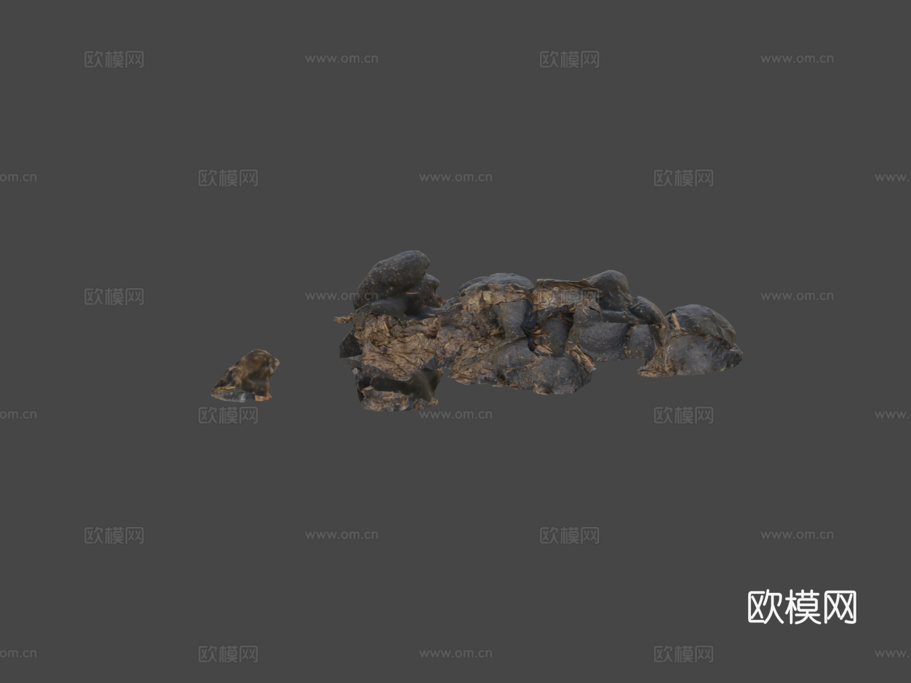马粪堆扫描3d模型