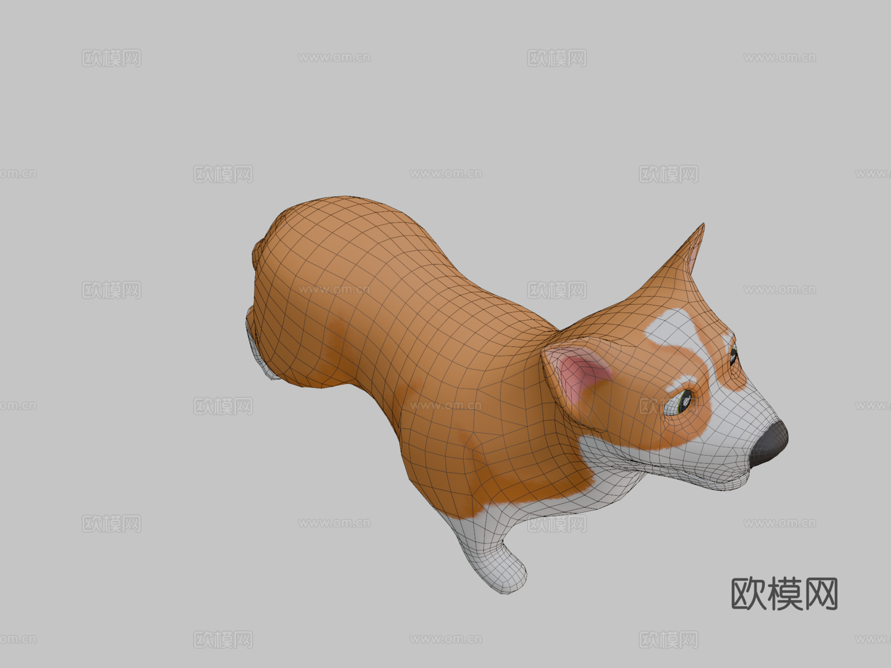 狗3d模型