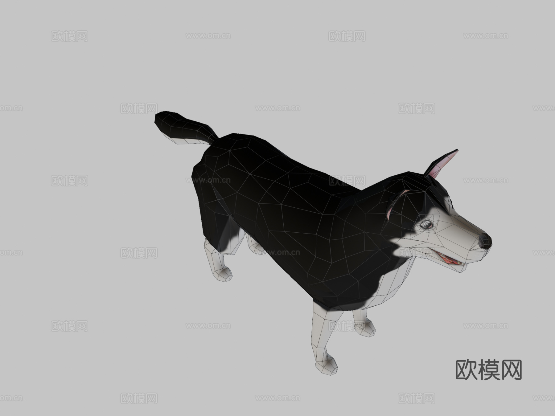 奔跑的狗3d模型