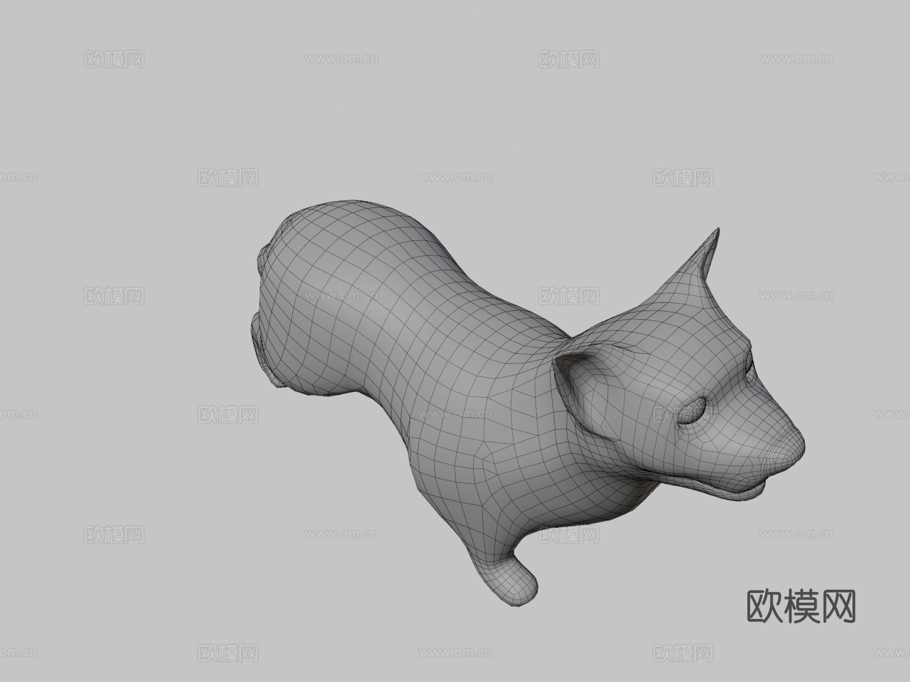 狗3d模型