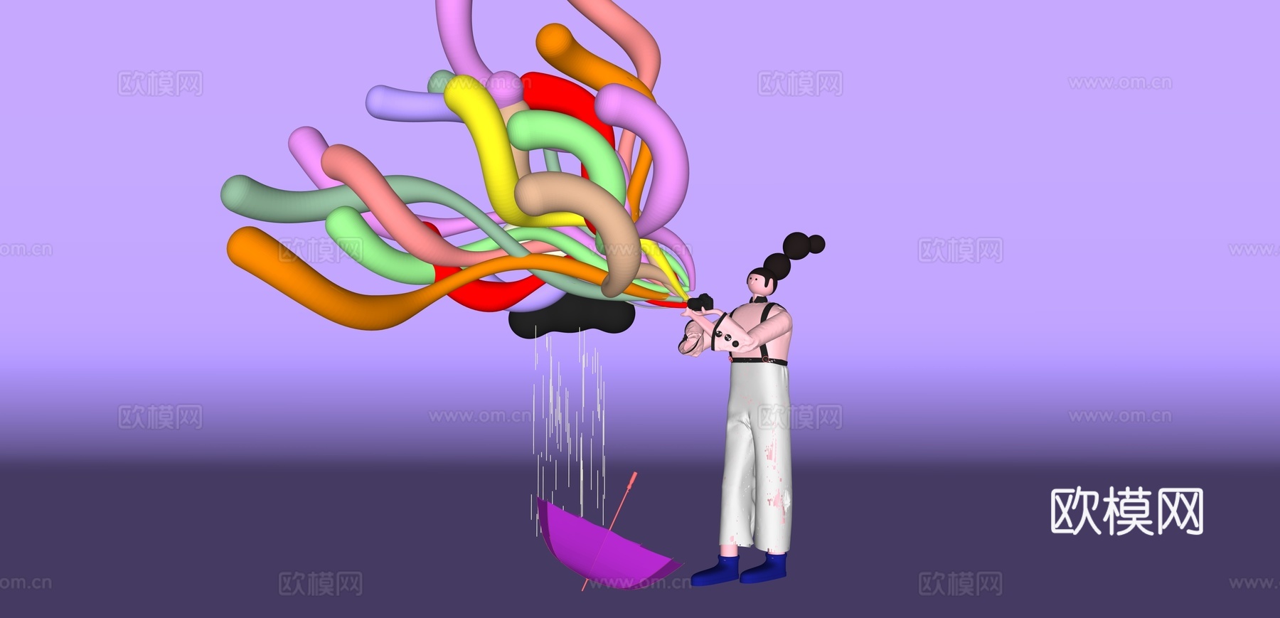 卡通人物 卡通su模型