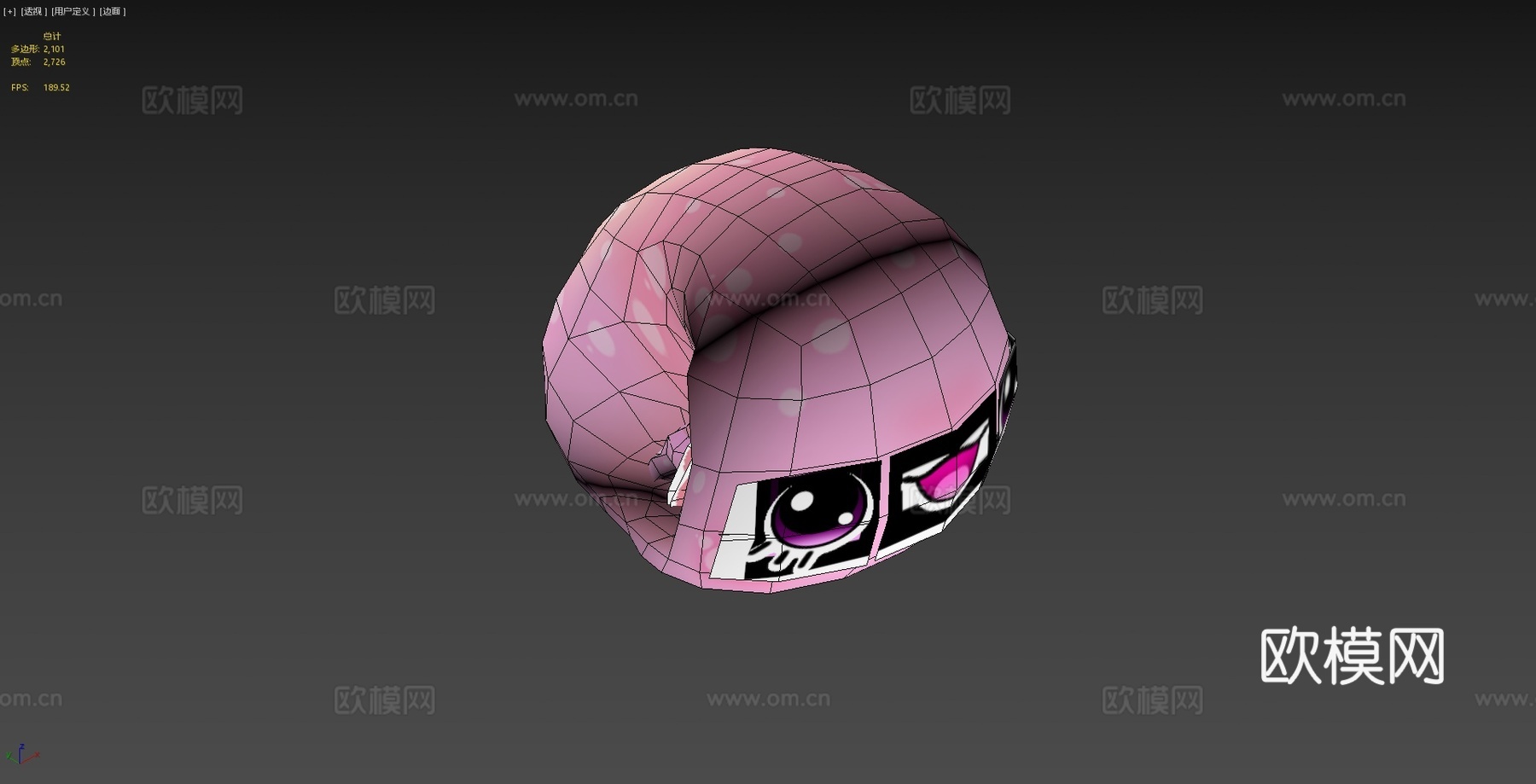 可爱美西螈-游戏就绪3d模型