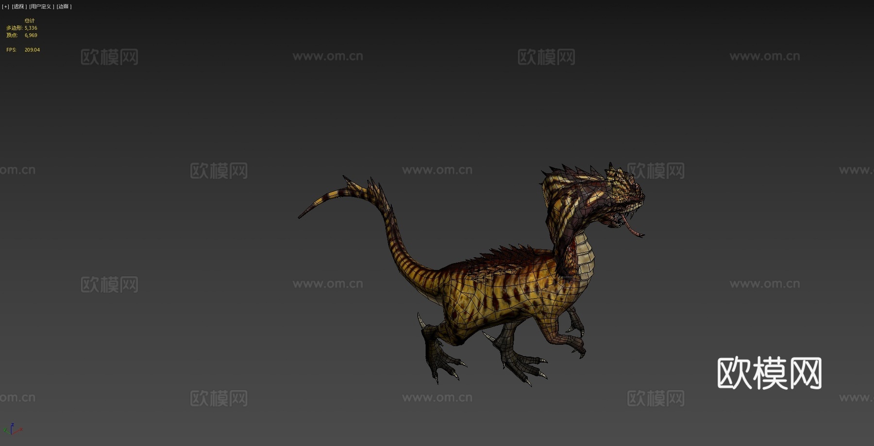 眼镜蛇龙3d模型