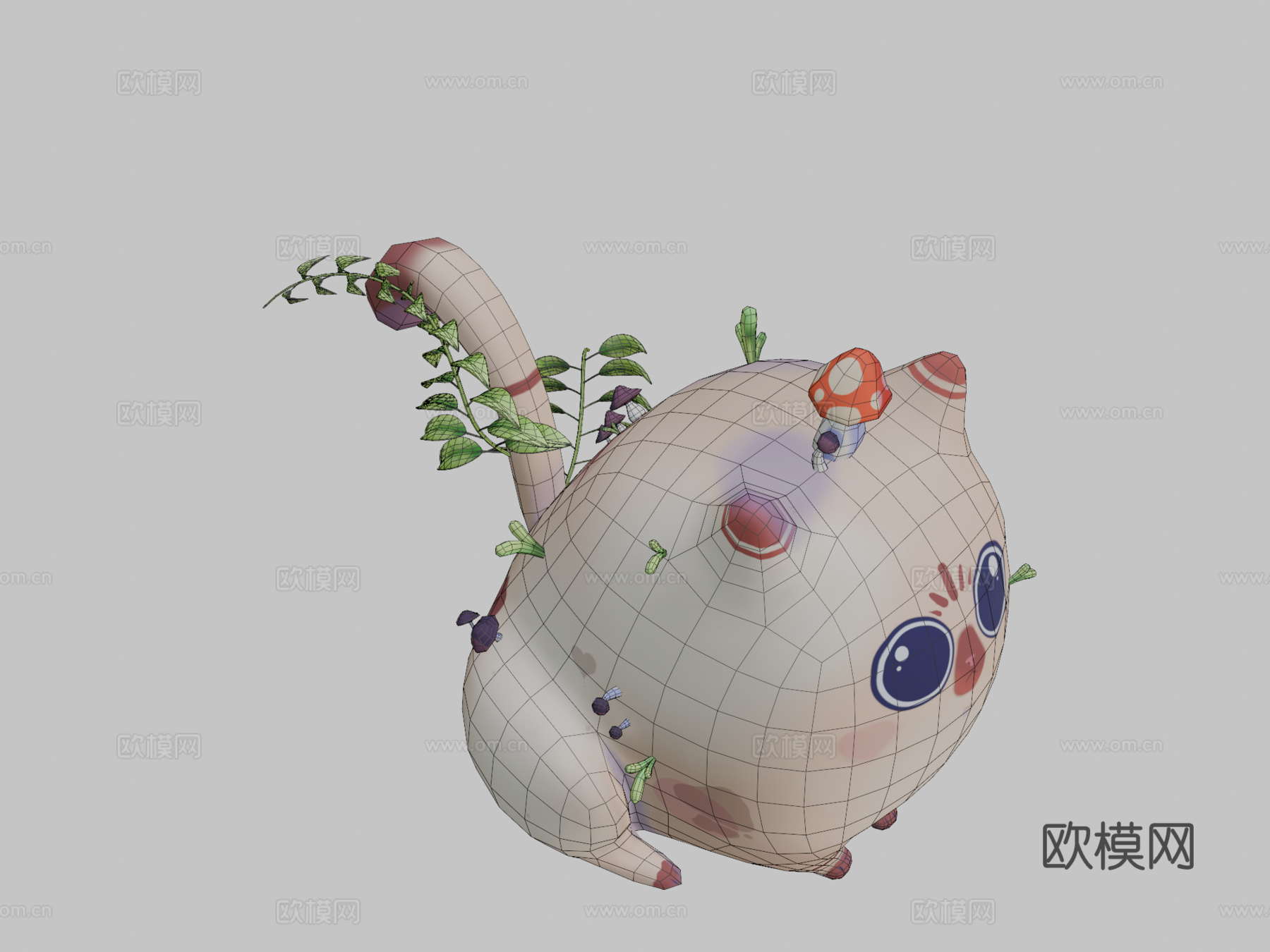 可爱小猫3d模型