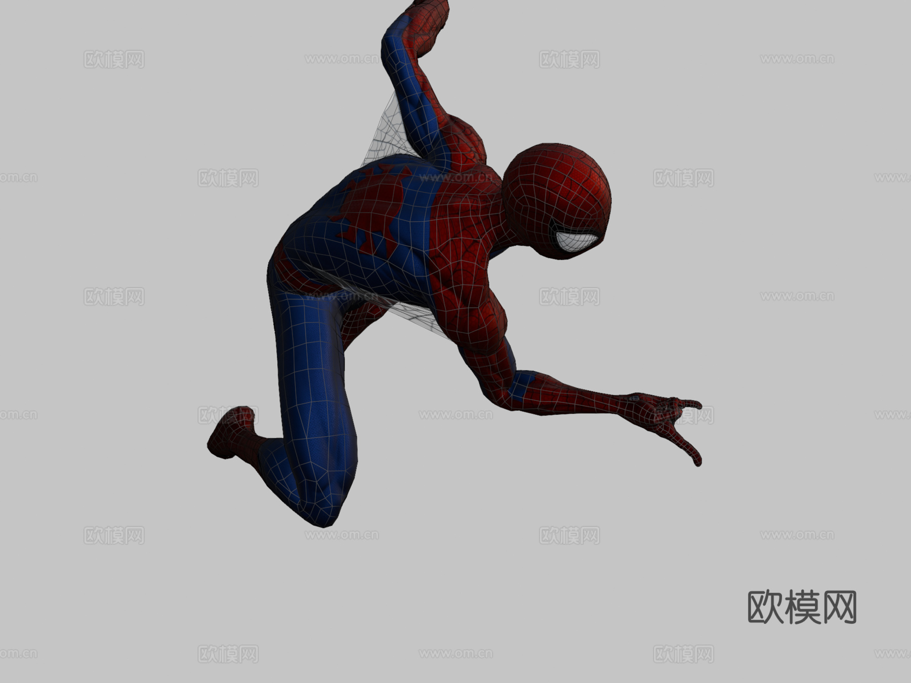 蜘蛛侠粉丝艺术3d模型