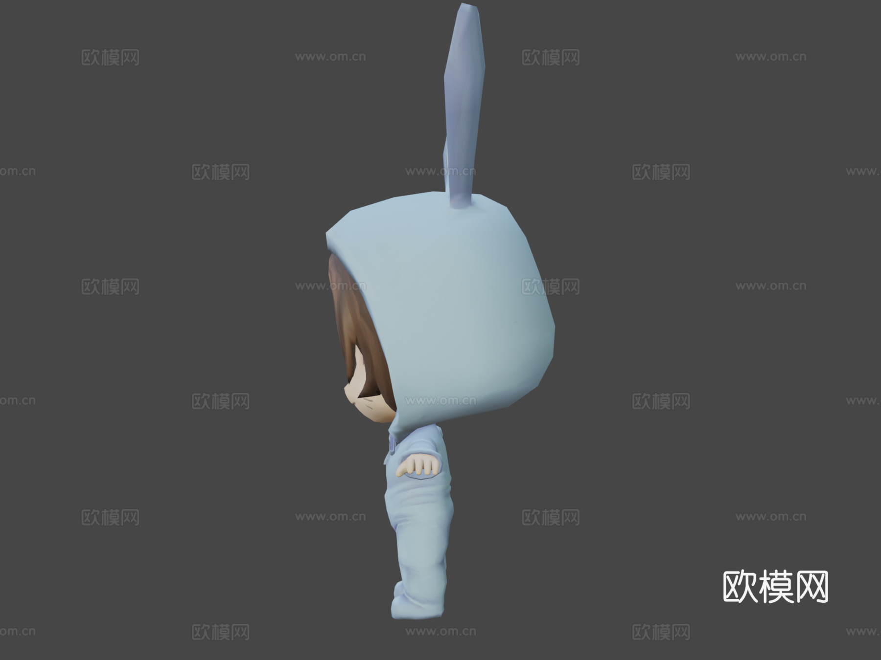 兔子萌妹3d模型