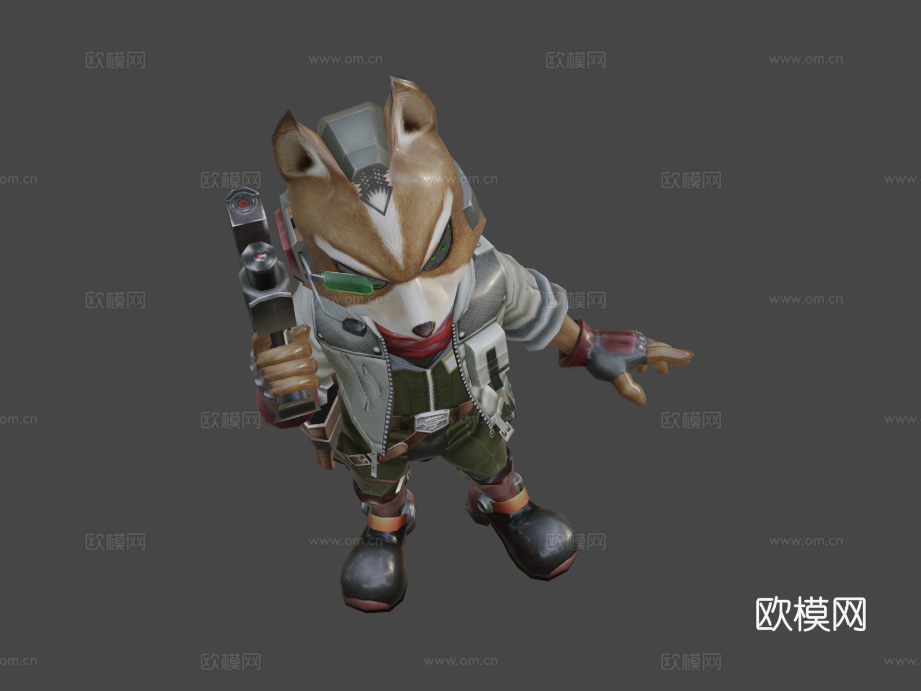 狐狸3d模型