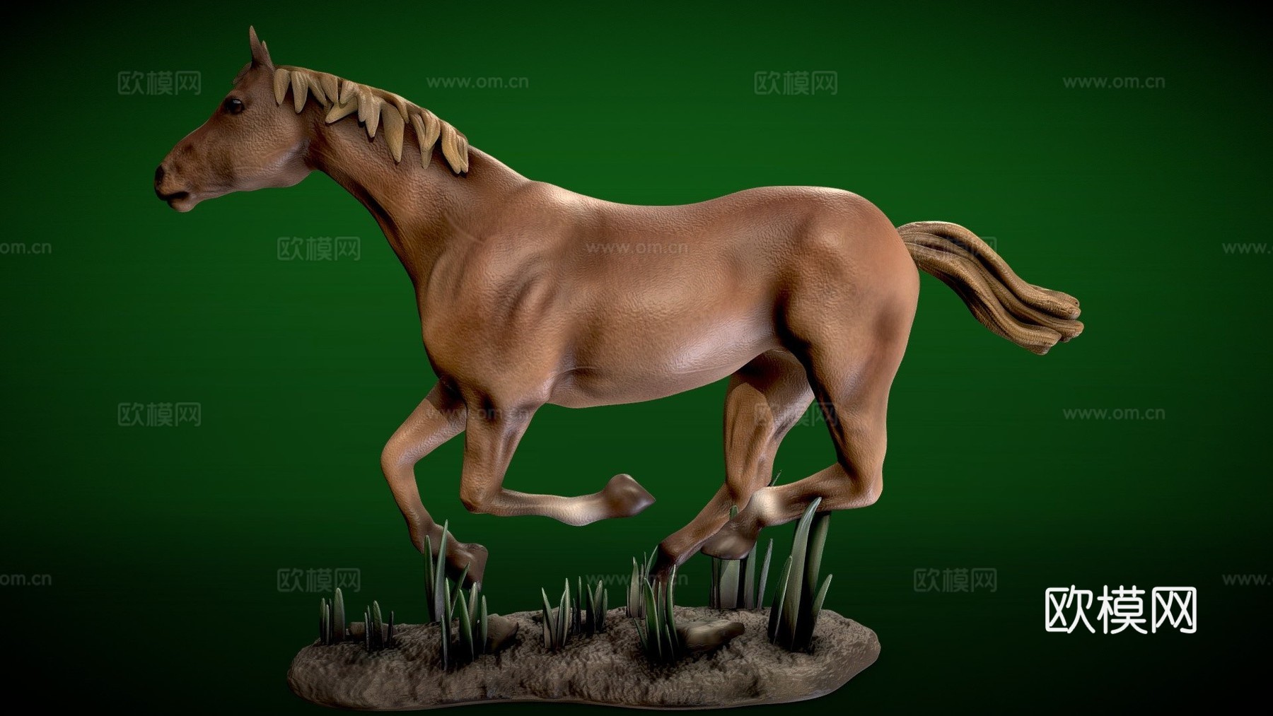 奔腾马-下载-3D可打印3d模型
