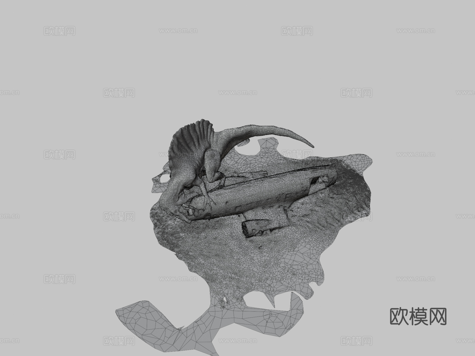 侏罗纪公园场景3d模型