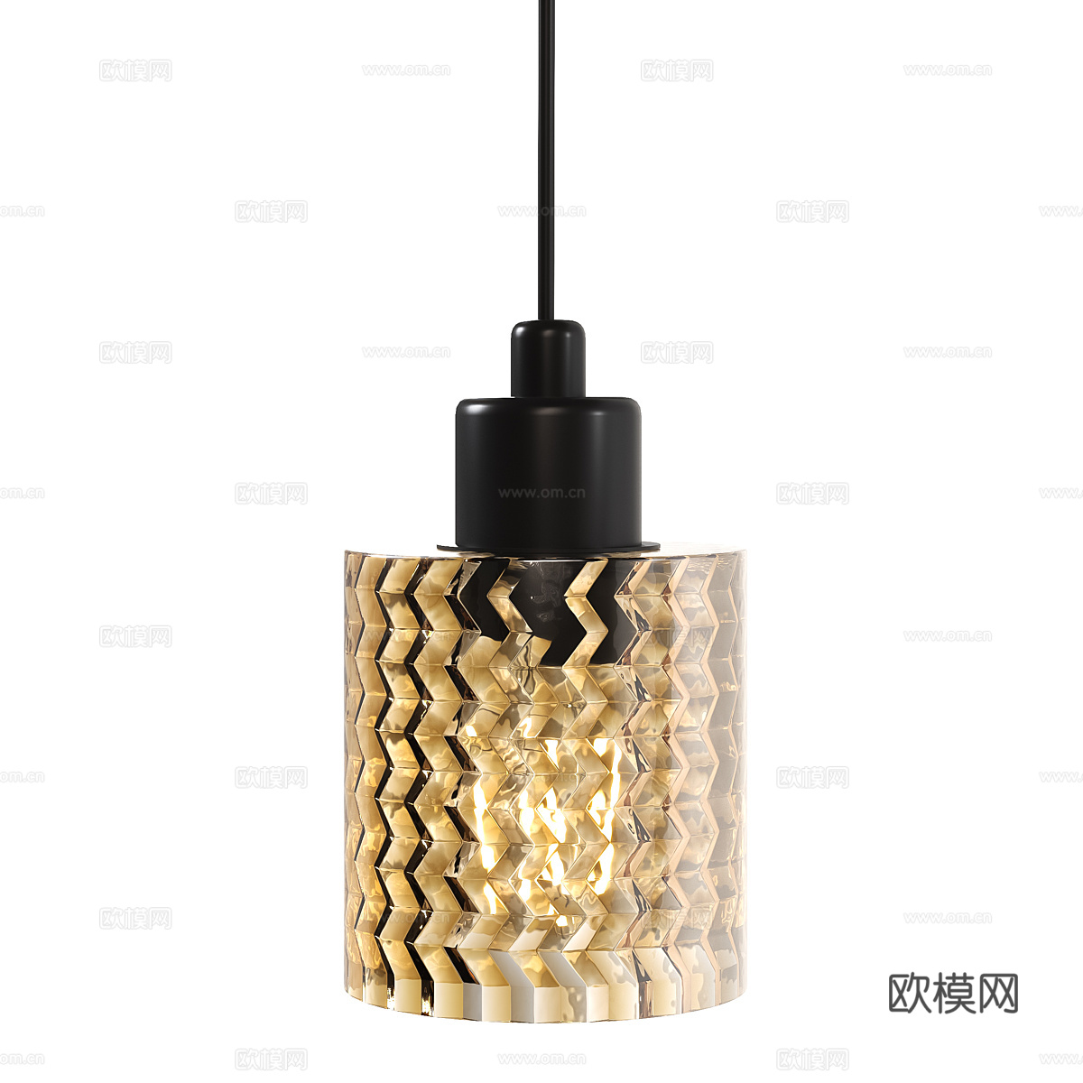 现代意式极简装饰小吊灯3d模型
