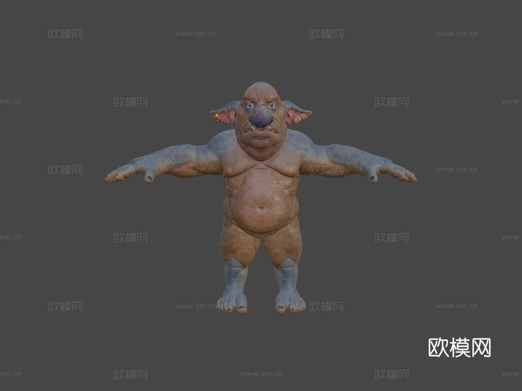 地精步兵身体3d模型
