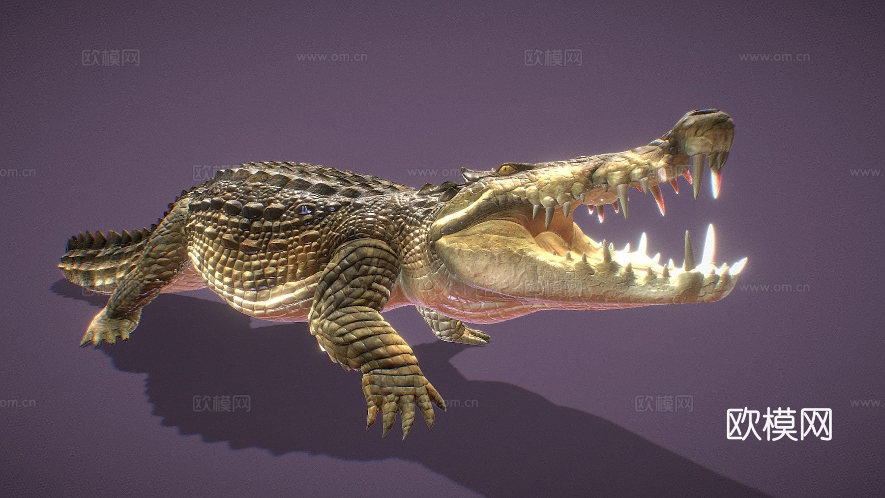 卡普罗鳄3d模型