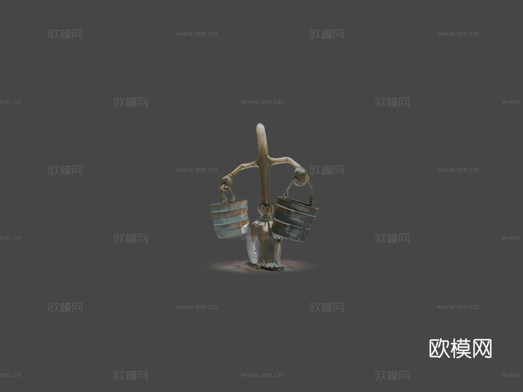 幻想曲魔法扫帚3d模型