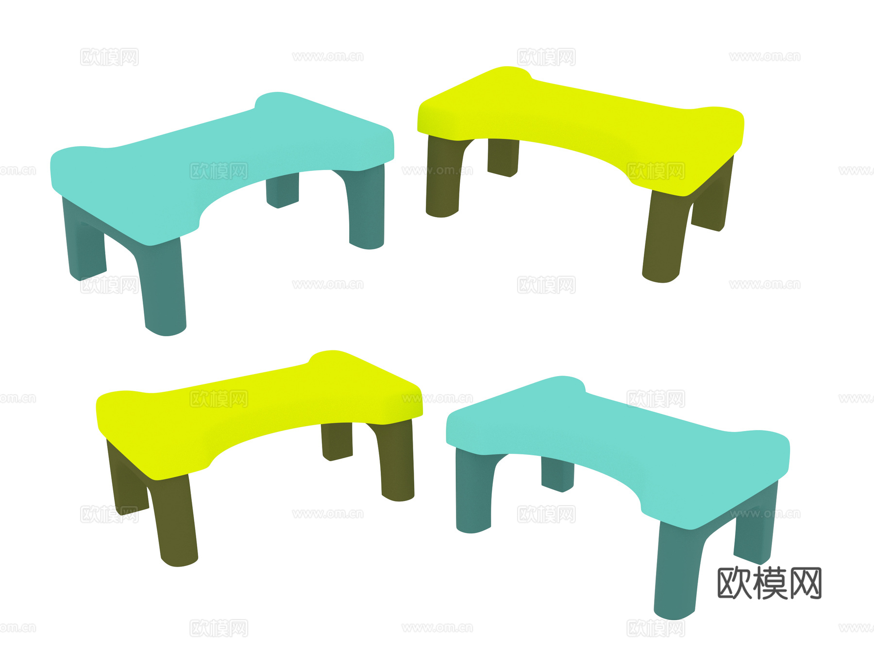 家具 凳子3d模型