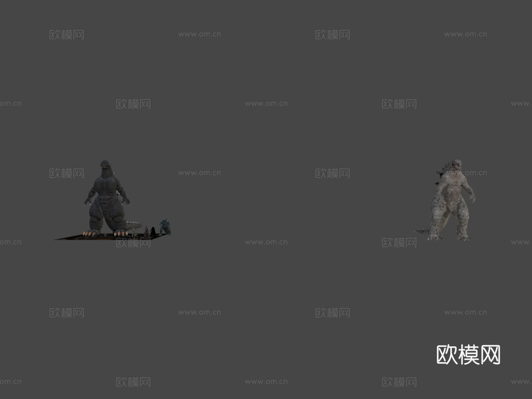 所有哥斯拉3d模型
