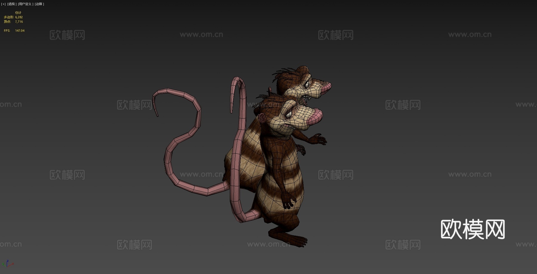 碰撞与艾迪3d模型