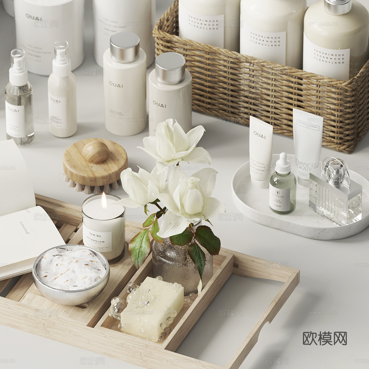 现代卫浴洗护用品3d模型